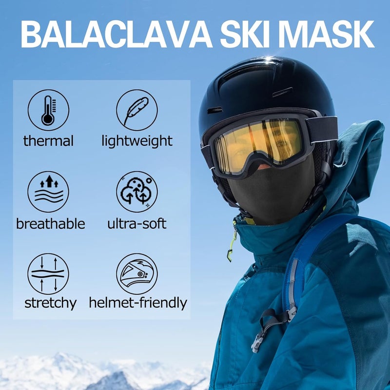 Oliumt Balaclava Ski Mask, Warm, Breathable & Lightweight, Full Coverage Fleece Winter Face Mask for Men & Women - Image 2